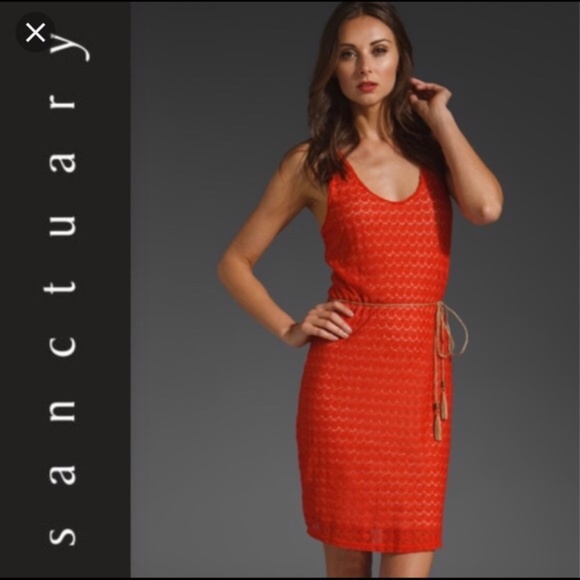 ANTHRO | Sanctuary Crochet Racerback Dress EUC - Picture 5 of 7